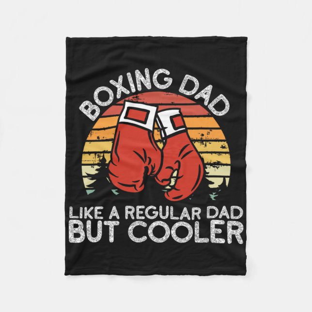 Boxer Vater Boxmoves Boxer Papa Boxer Fleecedecke (Vorderseite)