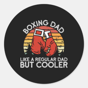 Boxer Vater Boxmoves Boxer Papa Boxer Runder Aufkleber