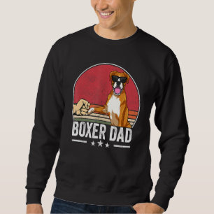 Boxer Vater Dog Boxer Dog Bekleidung Retro Sunset Sweatshirt