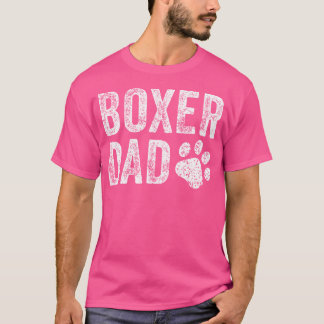 Boxer Vater Dog Papa Papa Vatertag Boxer Liebhaber T-Shirt