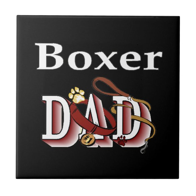 Boxer Vater Fliese (Vorderseite)