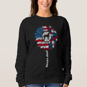 Boxer-Vater für Männer Sonnenblume Boxerhund Ameri Sweatshirt