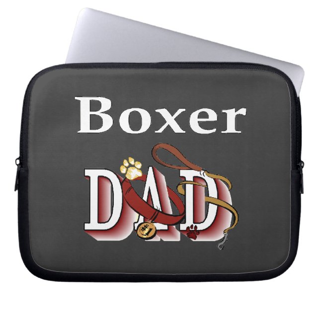 Boxer Vater Laptopschutzhülle (Vorderseite)