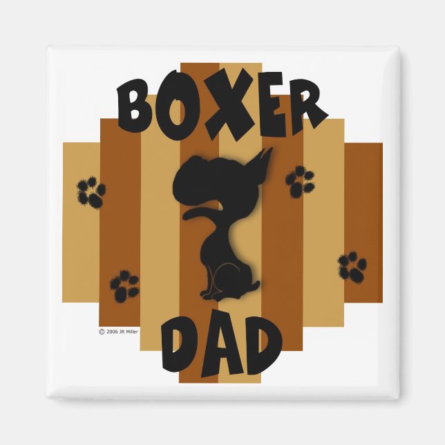 Boxer Vater Magnet (Vorne)