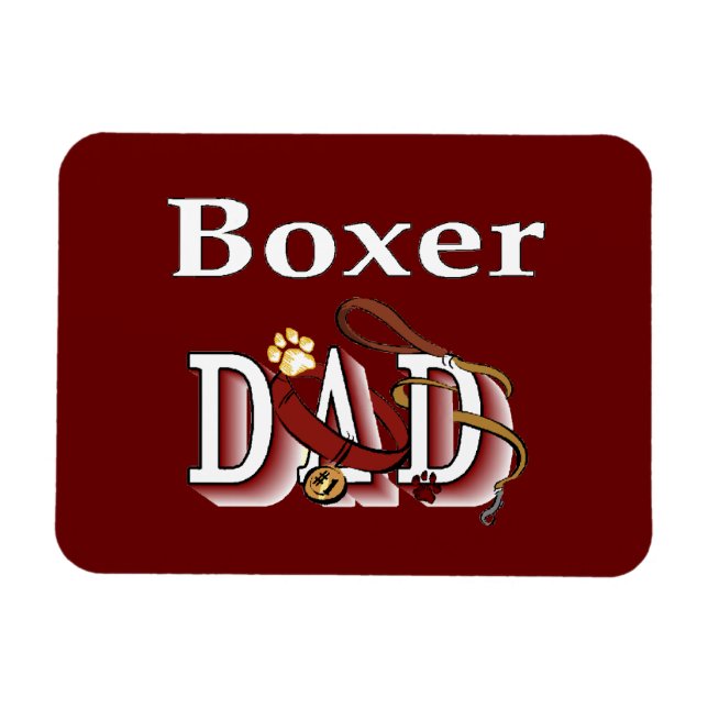 Boxer Vater Magnet (Horizontal)