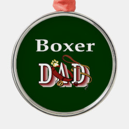 Boxer Vater Ornament Aus Metall