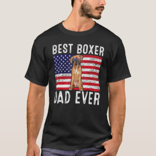 Boxer Vater US-amerikanische Flagge Boxer Dog Eige T-Shirt