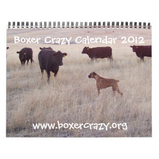Boxer-verrückter Kalender 2012