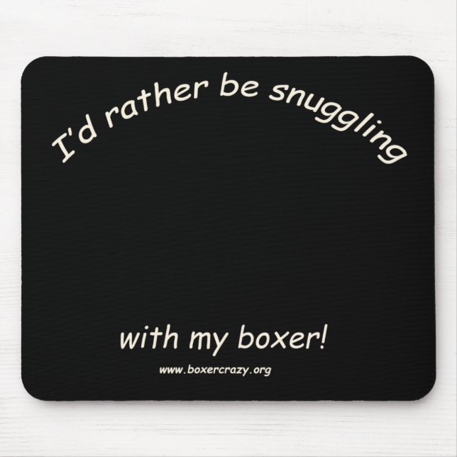 Boxer verrücktes Mousepad - DYO (Vorne)