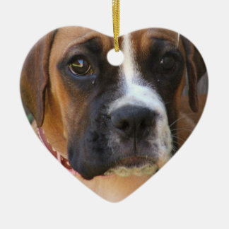 Boxer-Verzierung Keramik Ornament