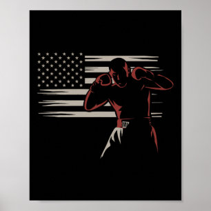 Boxer Vintage Boxer-Begeisterte für die amerikanis Poster