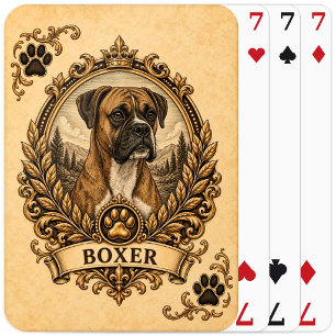 Boxer, Vintage Heritage Hund Spielkarten