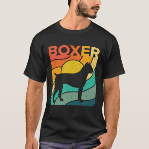 Boxer Vintages Retro Hund  Mama Papa T-Shirt