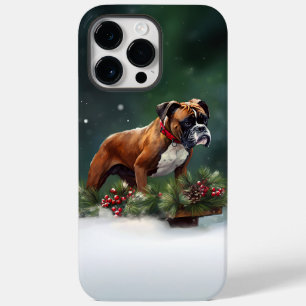 Boxer Weihnachten Schnee Winter Case-Mate iPhone 14 Pro Max Hülle