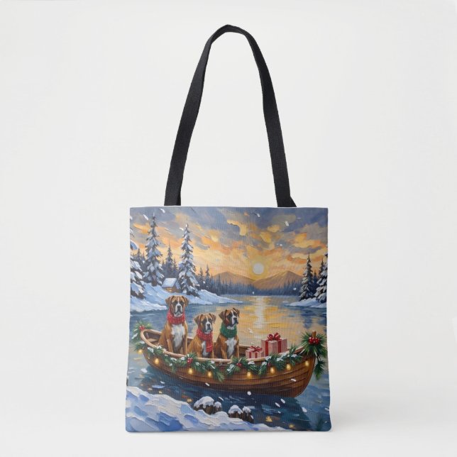 Boxer Weihnachtsboot Urlaub (Vorderseite)