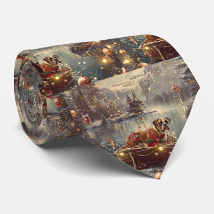 Boxer Weihnachtsfeiertage Krawatte