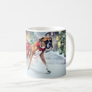 Boxer Weihnachtsfest Saison Kaffeetasse