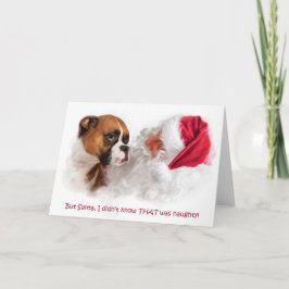 Boxer Weihnachtskarte Feiertagskarte