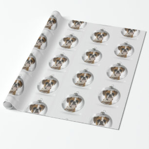 Boxer-WeihnachtsPackpapier Geschenkpapier