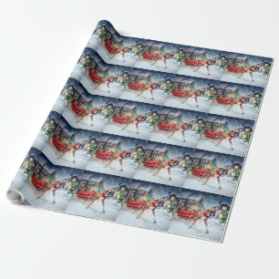 Boxer Weihnachtssaison Geschenkpapier