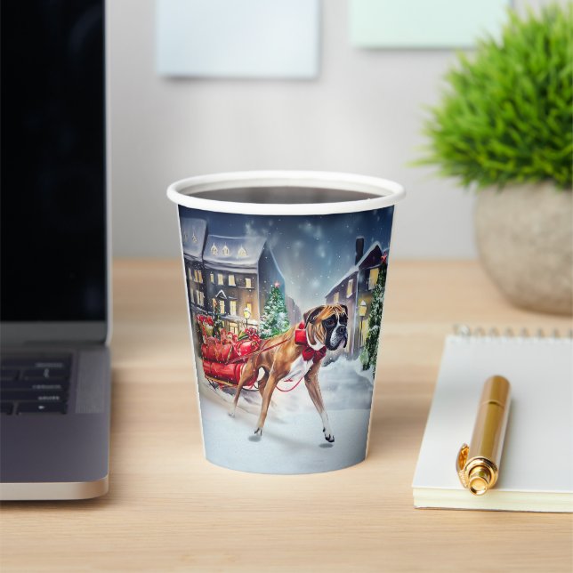 Boxer Weihnachtssaison Pappbecher (InSitu)