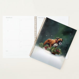 Boxer Weihnachtsschnee Winter Planer
