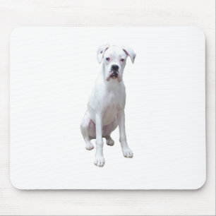 BOXER - Weißes Pup.pnng Mousepad