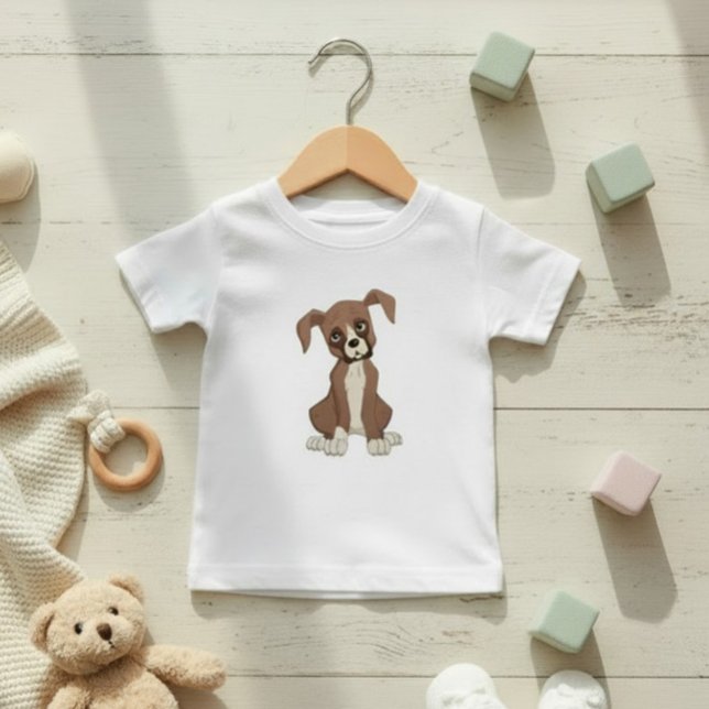 Boxer Welpe Baby T-shirt (Von Creator hochgeladen)