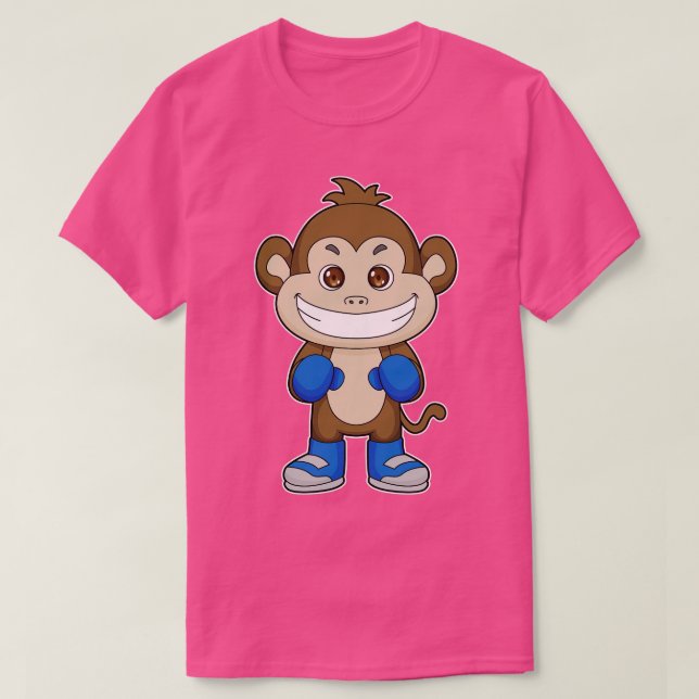 Boxerboxhandschuhe für Affen T-Shirt (Design vorne)