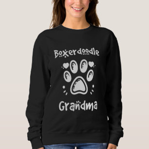 Boxerdoodle Oma Boxer Pudel Mix Granddog Sweatshirt