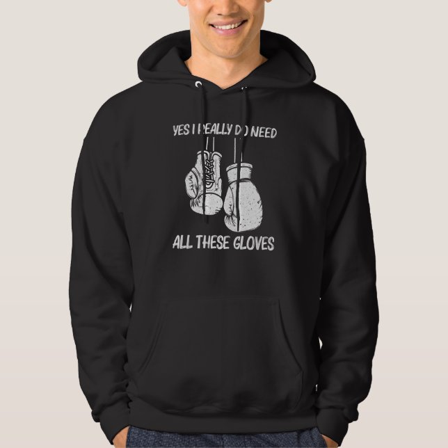 Boxerhandschuhe für Damen Hoodie (Vorderseite)