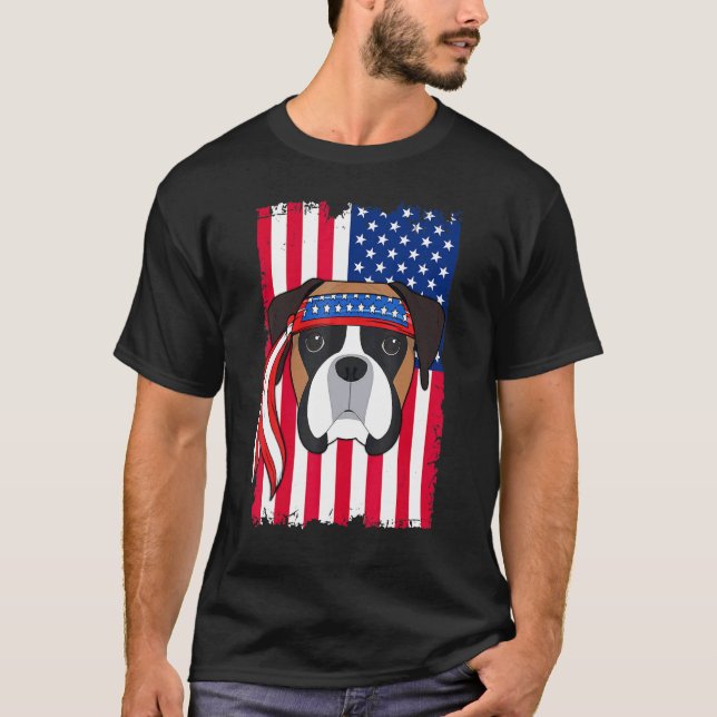Boxerhund 2 T-Shirt (Vorderseite)