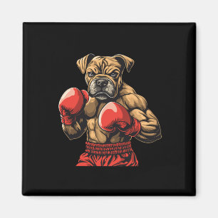 Boxerhund Boxhandschuhe Grafik Für Männer Frauen M Magnet