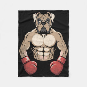 Boxerhund Boxhandschuhe Haustiere Hunde Boxer Männ Fleecedecke