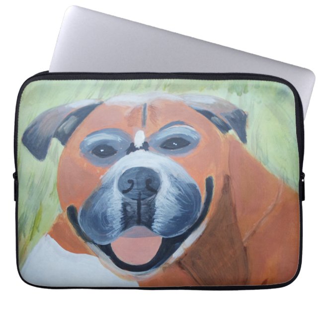 Boxerhund-Elektronik-Tasche Laptopschutzhülle (Vorderseite)