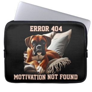 Boxerhund-Fehler 404 Laptopschutzhülle