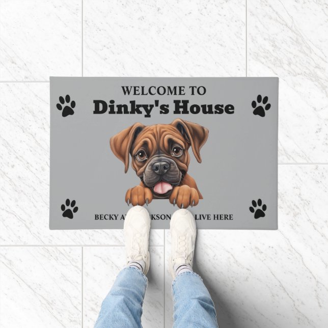 Boxerhund Fußmatte (Indoor)
