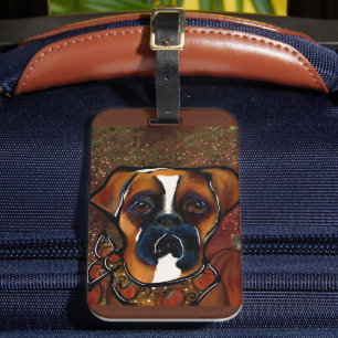 Boxerhund Gepäckanhänger