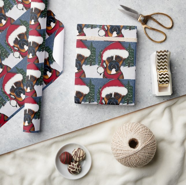 Boxerhund Geschenkpapier (Kunsthandwerk)