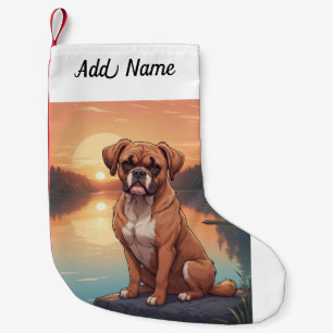Boxerhund Kleiner Weihnachtsstrumpf