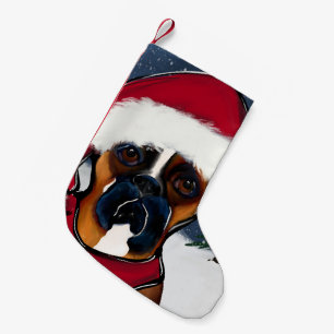 Boxerhund Kleiner Weihnachtsstrumpf