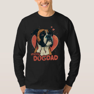 Boxerhund Mit Herzdekoration Erstaunlicher Hundepa T-Shirt