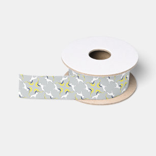 Boxerhund Muster Satinband