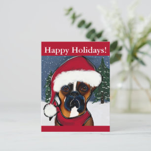 Boxerhund Postkarte