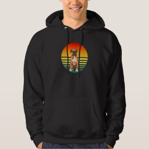 Boxerhund Sonnenuntergang Hoodie