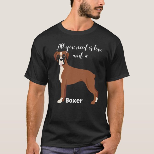 Boxerhund Tier Haustier T-Shirt (Vorderseite)