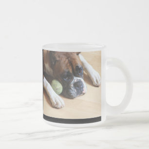 BoxerhundeTasse Mattglastasse