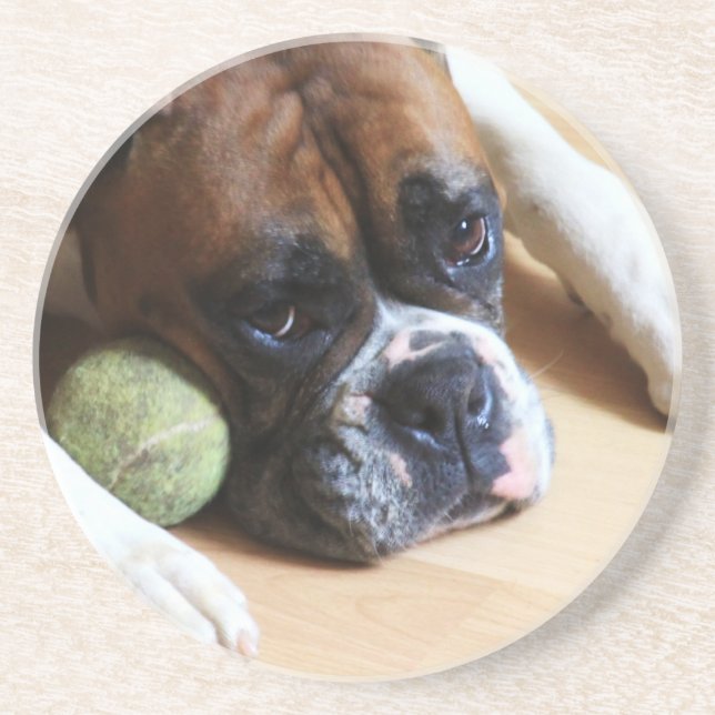 BoxerhundeUntersetzer Getränkeuntersetzer (Vorne)