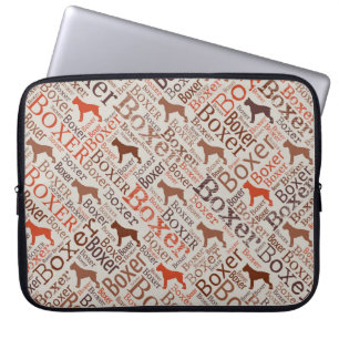 Boxerhundwort-Kunst Laptopschutzhülle