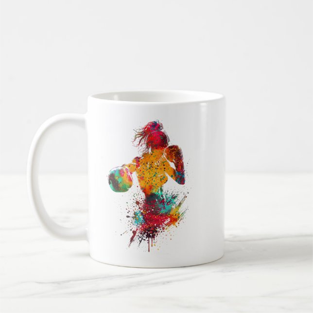 Boxerin Kaffeetasse (Links)